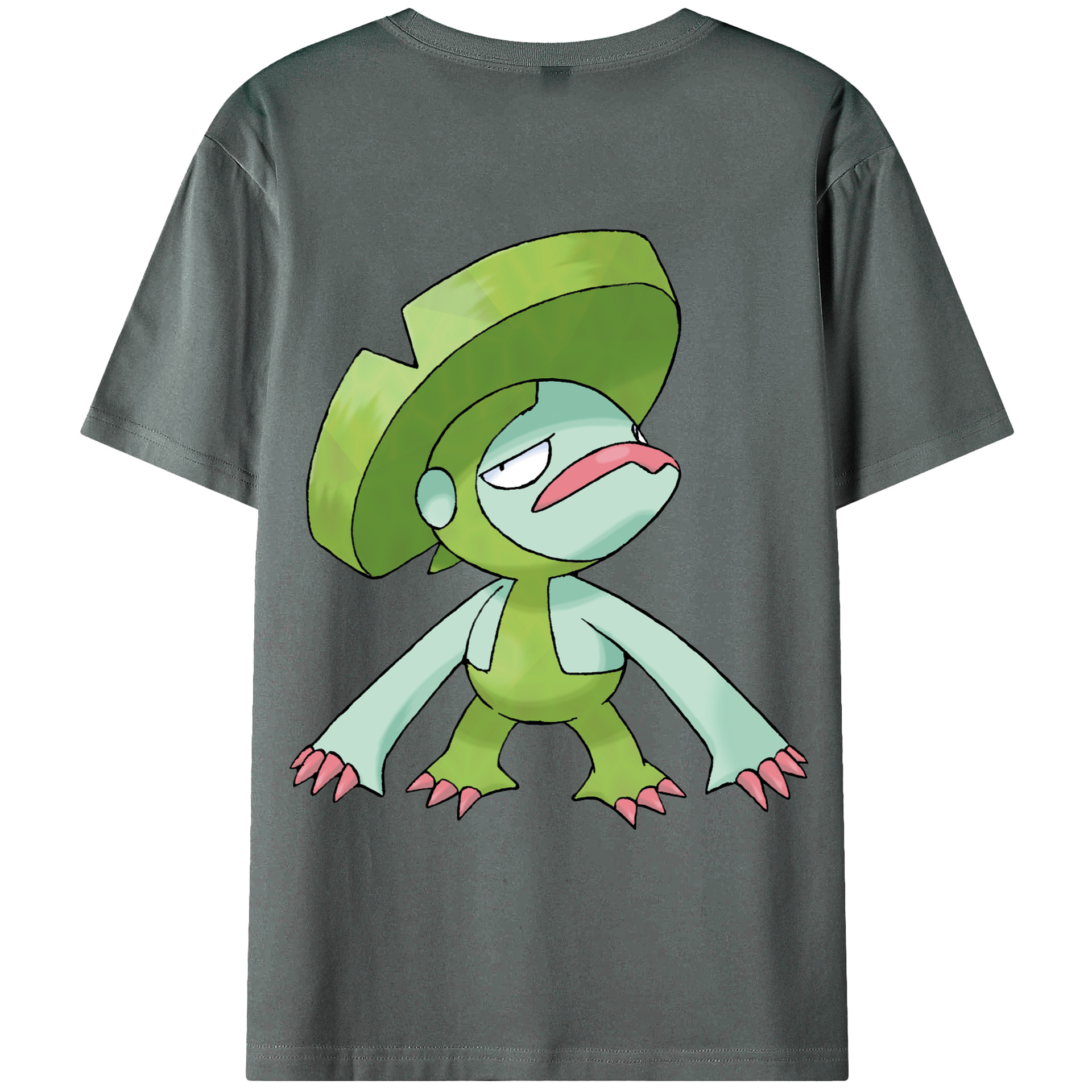 （画像用） ポケットモンスター Pokémon 綿100％ メンズ半袖Tシャツ（バックプリント） 通気性
